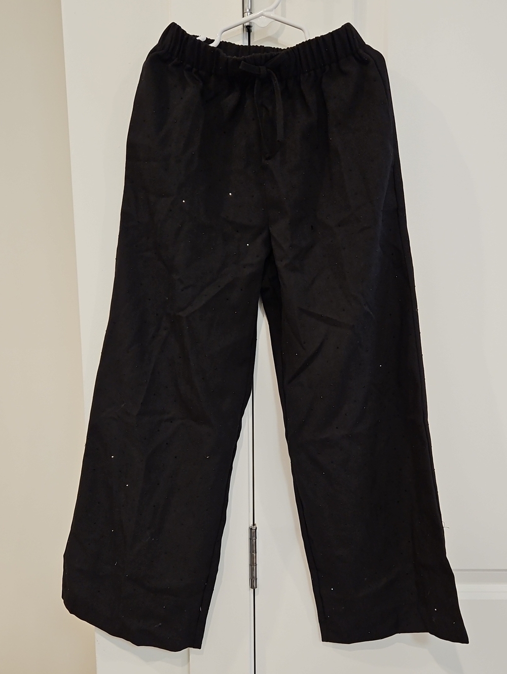 Zara Black Kids Wide-Leg Joggers